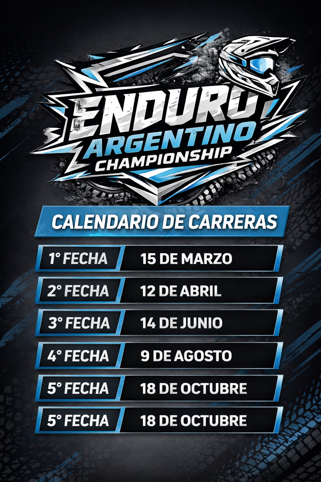 Calendario Enduro