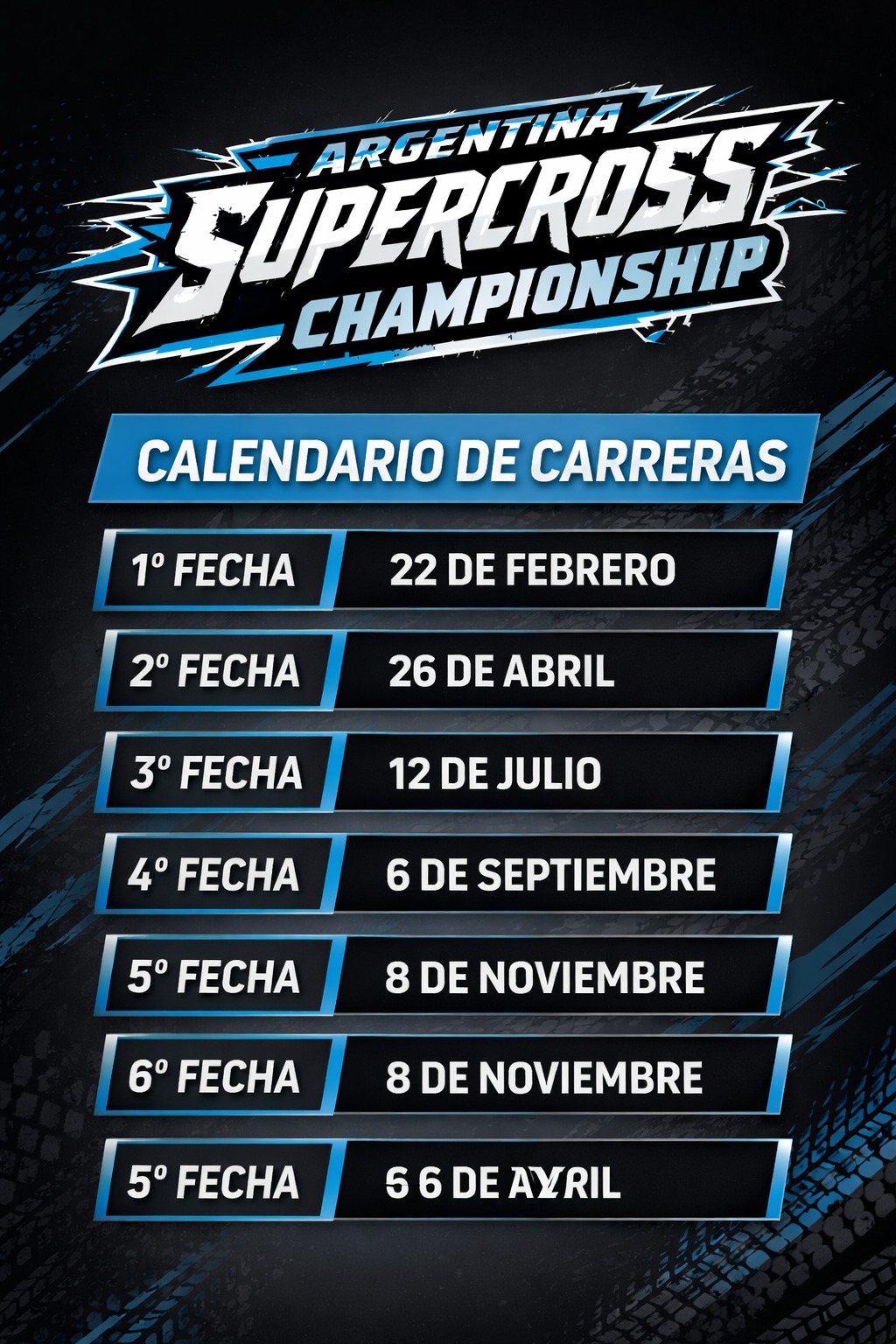 Calendario Supercross